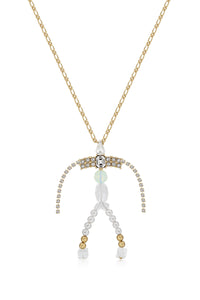 Gold Figure Pendant with Chain - Marina Moscone