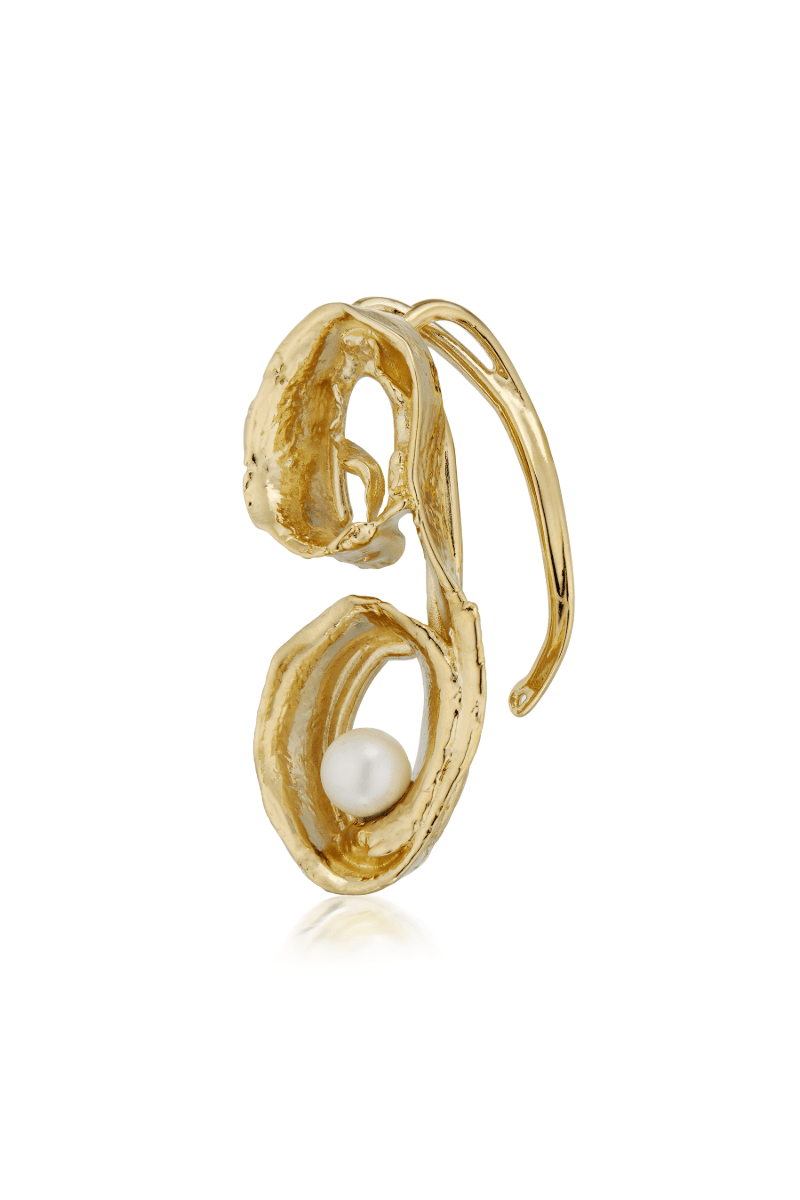 Gold Spiral Over Ear Cuff - Marina Moscone