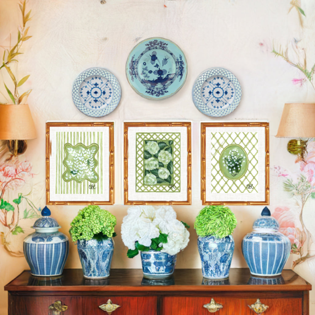 Chinoiserie Tourbillon En Vert Art Print