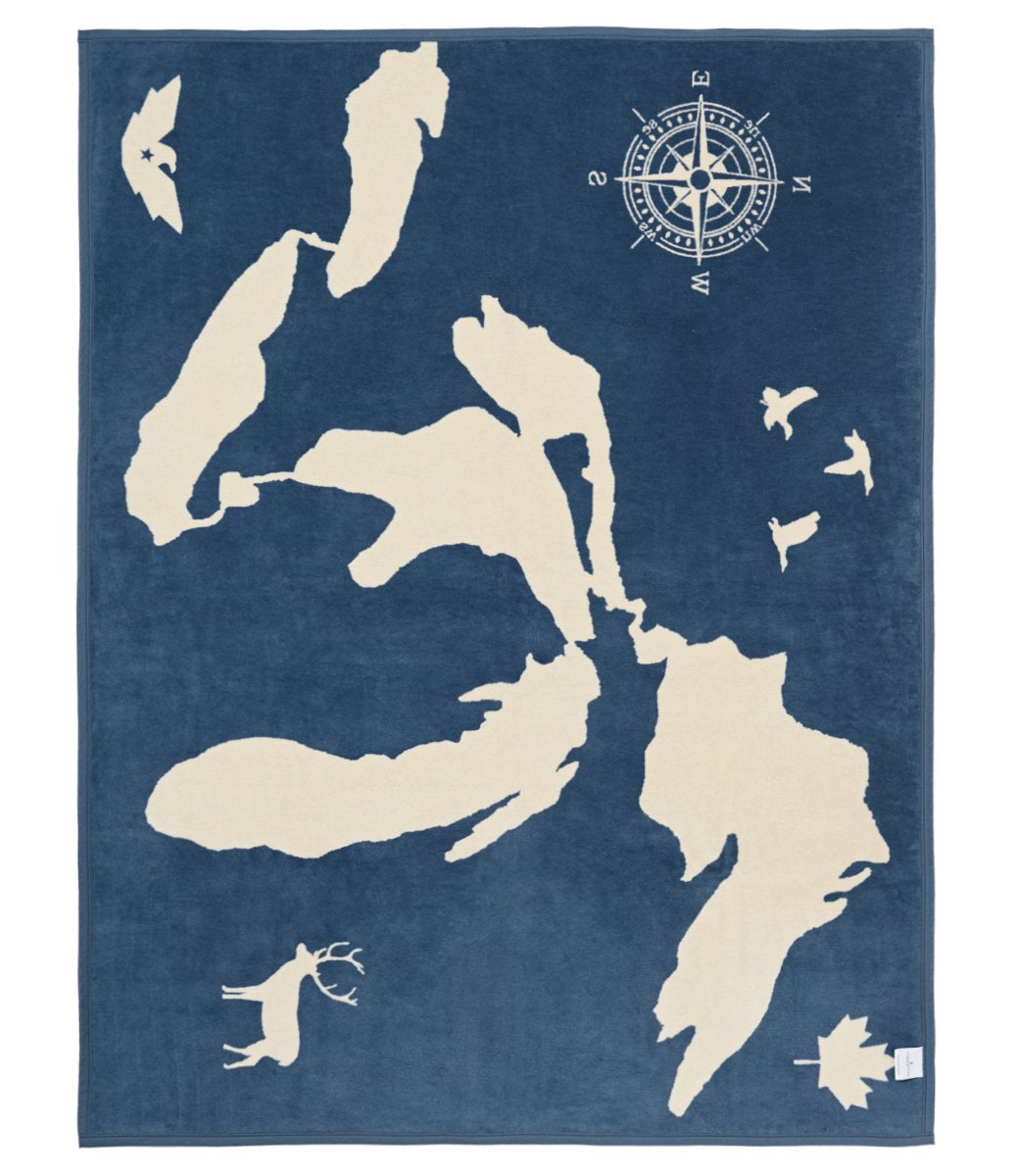 Great Lakes Map Blanket