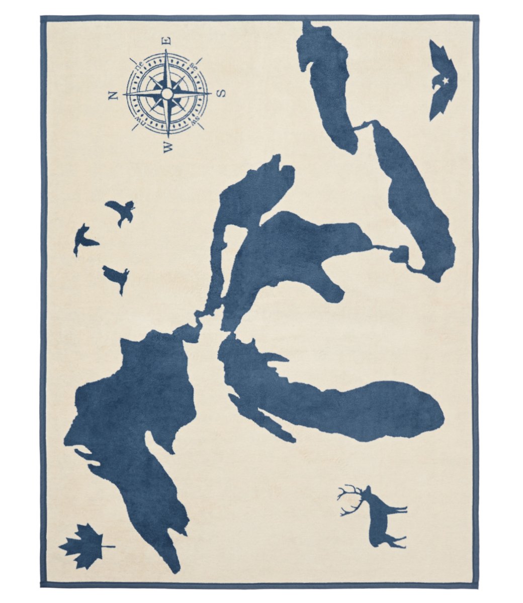 Great Lakes Map Blanket