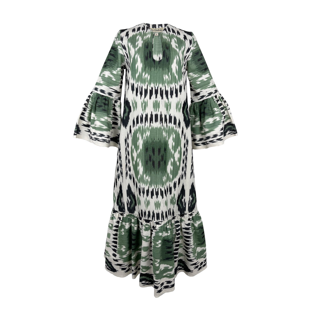 Viento Dress Green Rainbow