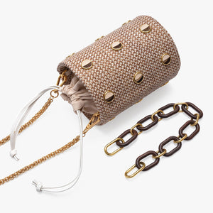 Greenwich Bucket Bag in Woven