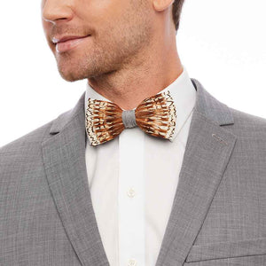 Grey Bobwhite Bow Tie