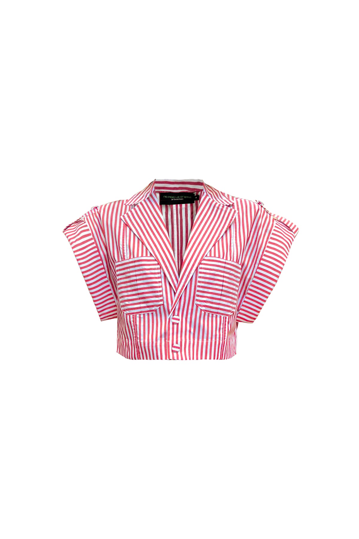 Guayaba Crop Top in Red Stripes