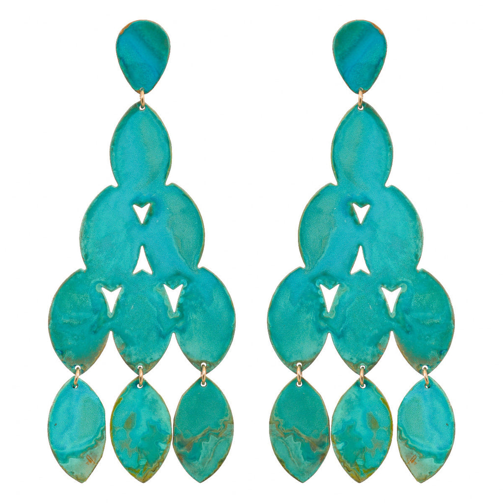 Verdigris Kiketta Earrings