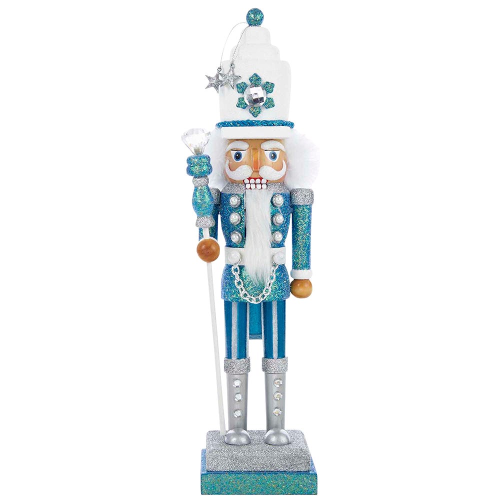 Hollywood Turquoise & White Nutcracker