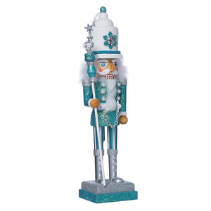 Hollywood Turquoise & White Nutcracker