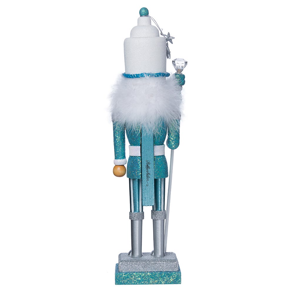 Hollywood Turquoise & White Nutcracker