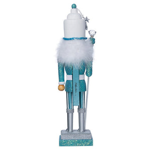 Hollywood Turquoise & White Nutcracker