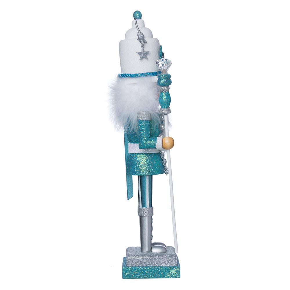 Hollywood Turquoise & White Nutcracker
