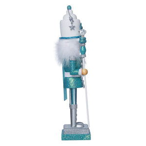 Hollywood Turquoise & White Nutcracker