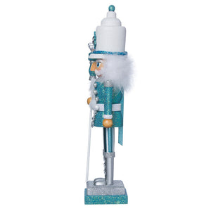 Hollywood Turquoise & White Nutcracker