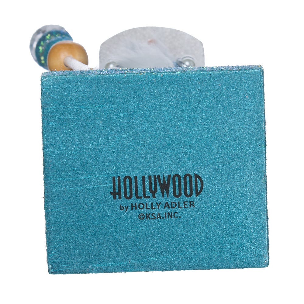 Hollywood Turquoise & White Nutcracker