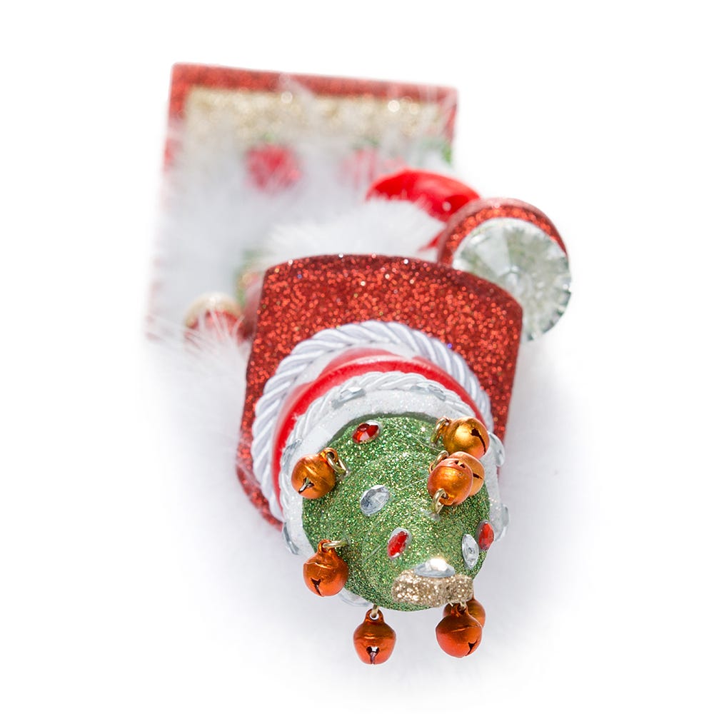 Hollywood Red and Green Tree Hat Nutcracker