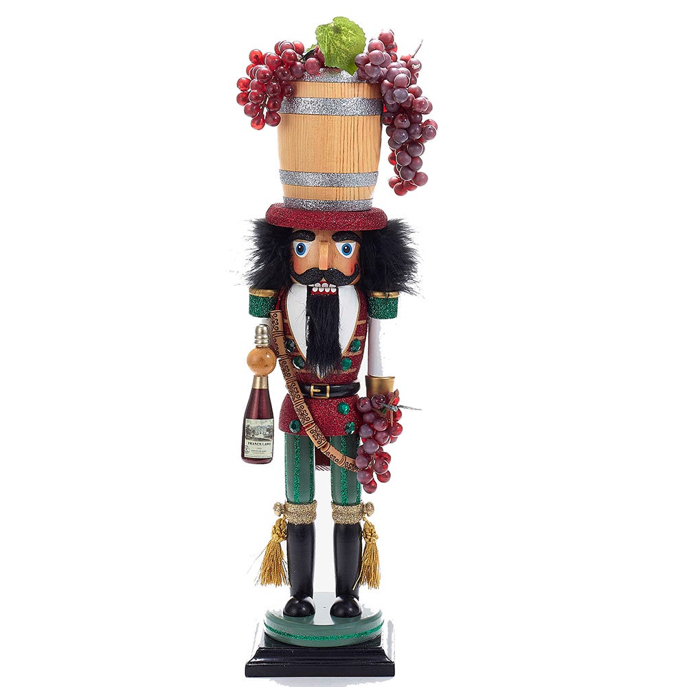 Hollywood Wine Barrel Hat Nutcracker