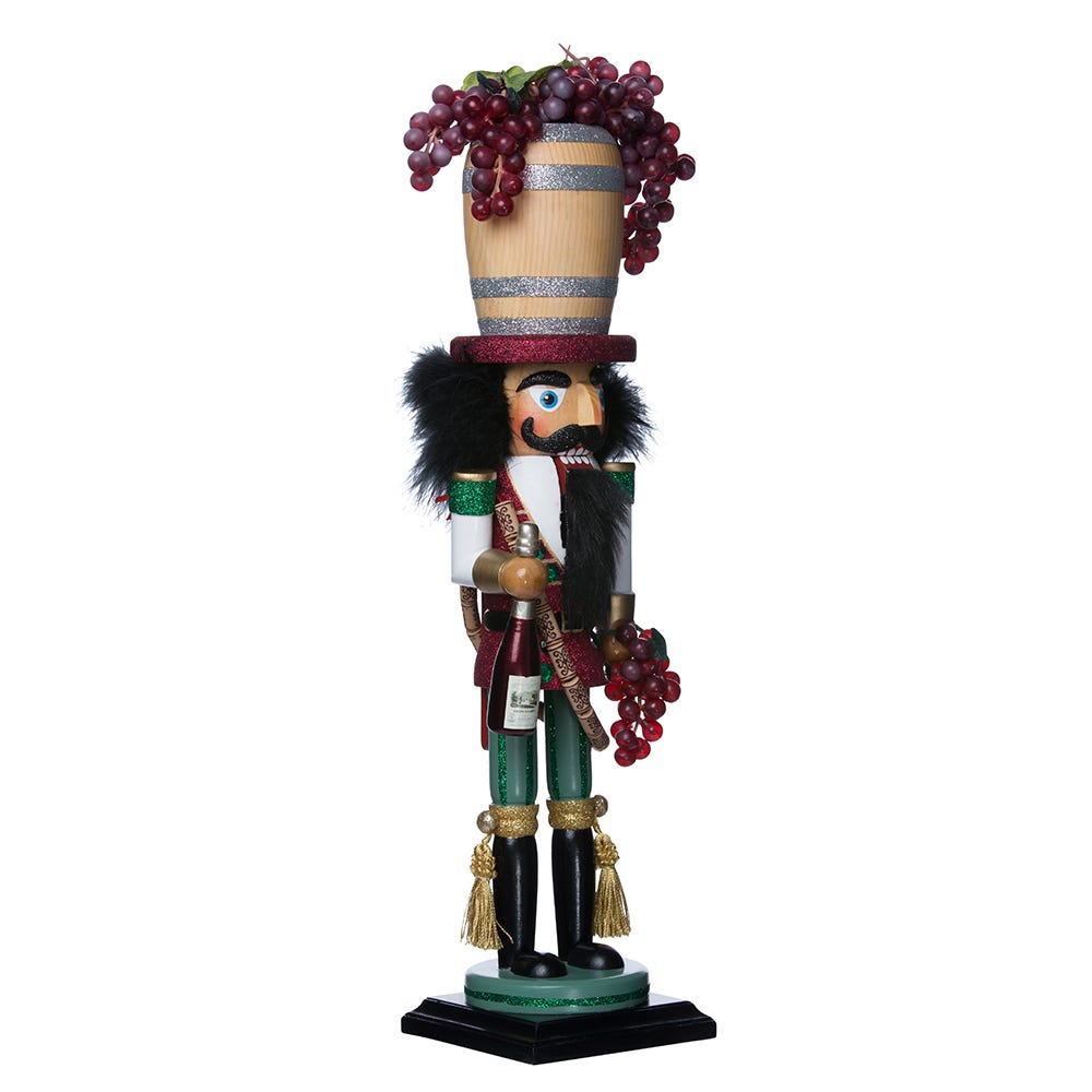 Hollywood Wine Barrel Hat Nutcracker