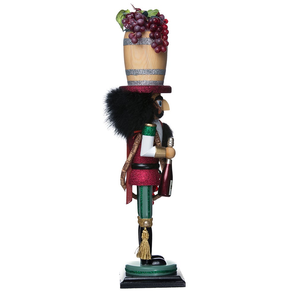 Hollywood Wine Barrel Hat Nutcracker