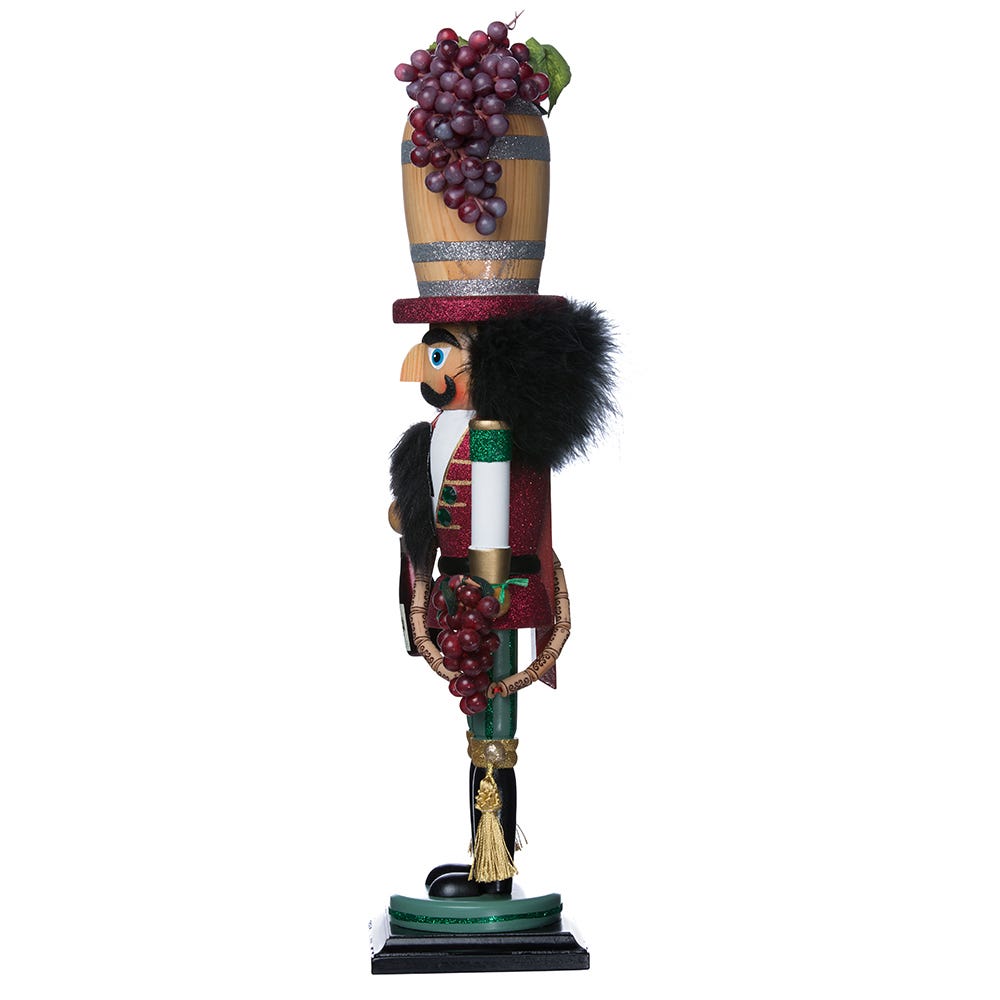 Hollywood Wine Barrel Hat Nutcracker