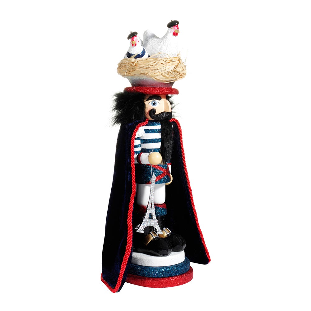 Hollywood Three French Hens Nutcracker
