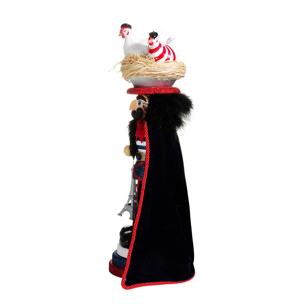 Hollywood Three French Hens Nutcracker