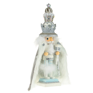 Hollywood White Fur King Nutcracker