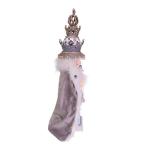 Hollywood White Fur King Nutcracker
