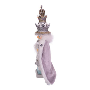 Hollywood White Fur King Nutcracker