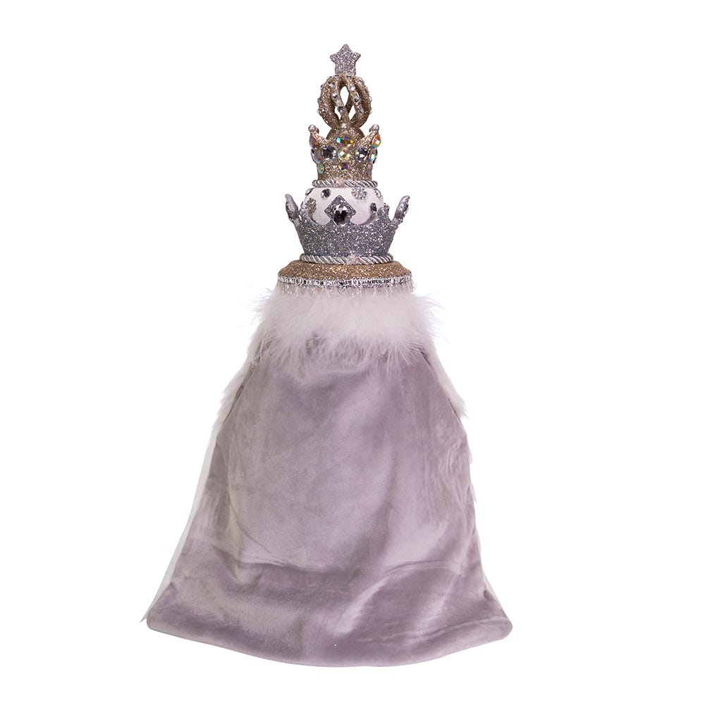 Hollywood White Fur King Nutcracker