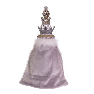 Hollywood White Fur King Nutcracker