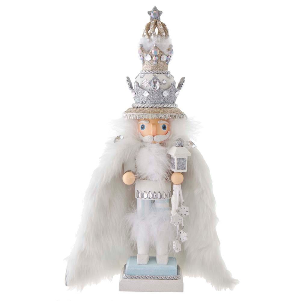 Hollywood White Fur King Nutcracker