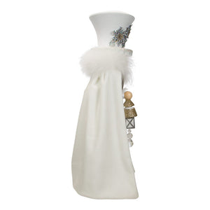 Hollywood White Snowflake Soldier Battery-Operated LED Nutcracker