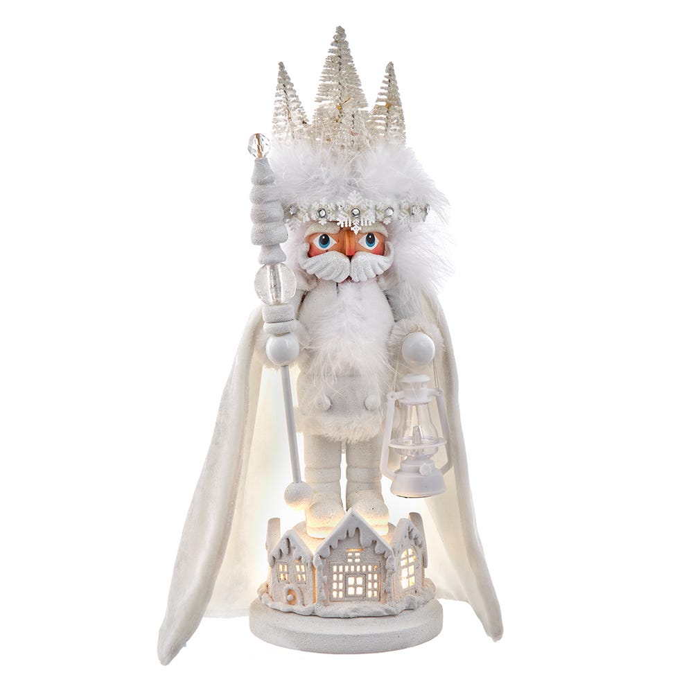 Hollywood White Winter LED Hat Nutcracker