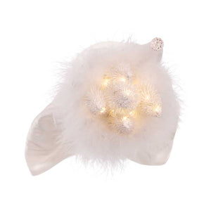 Hollywood White Winter LED Hat Nutcracker