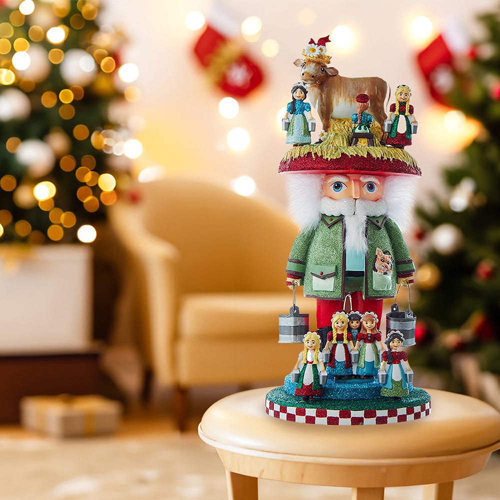 Hollywood Nutcrackers 8 Maids A Milking Nutcracker