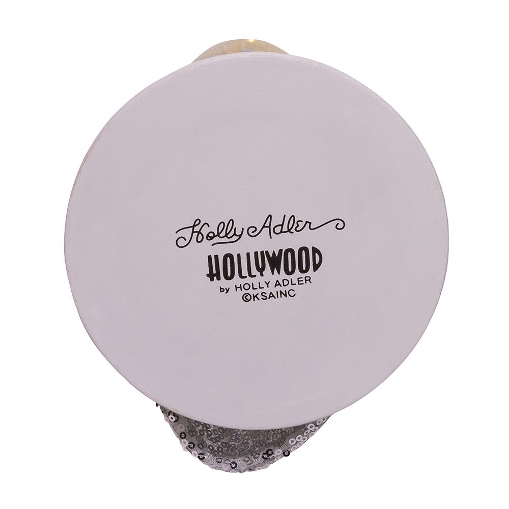 Hollywood Nutcrackers Musical Silver Nutcracker with Water Globe