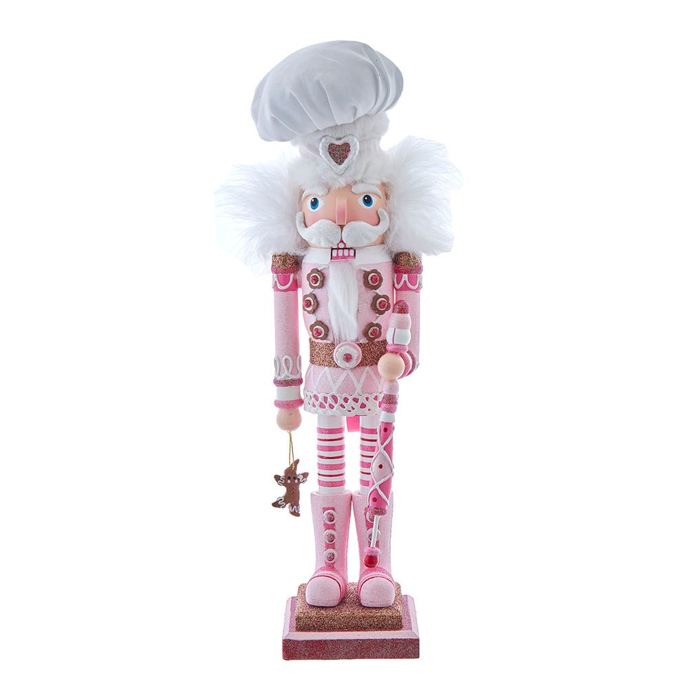 Hollywood Nutcrackers Pink Gingerbread Baker Nutcracker