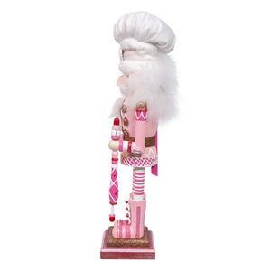 Hollywood Nutcrackers Pink Gingerbread Baker Nutcracker