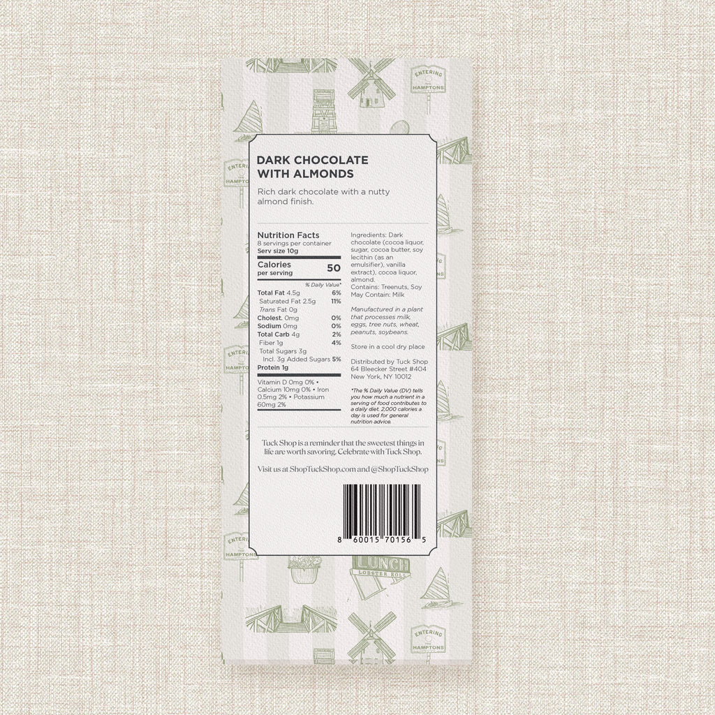 Hamptons Dark Chocolate with Almond, Set of 3