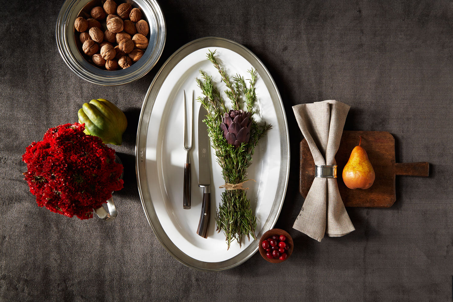 Round Napkin Ring, Pair