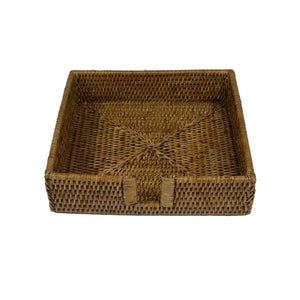 Rattan Dinner Napkin Holder in Natural