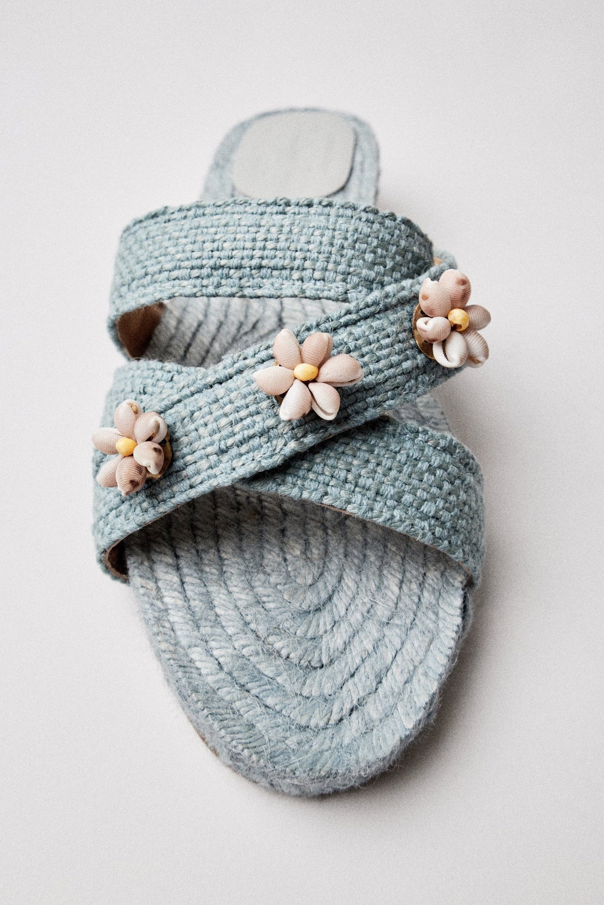 Sea Shella Espadrilles in Sky Blue