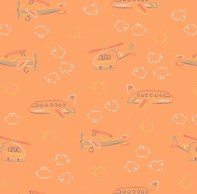 Helicopter Bamboo Pajama Set for Kids, Transportation Kids Clothing