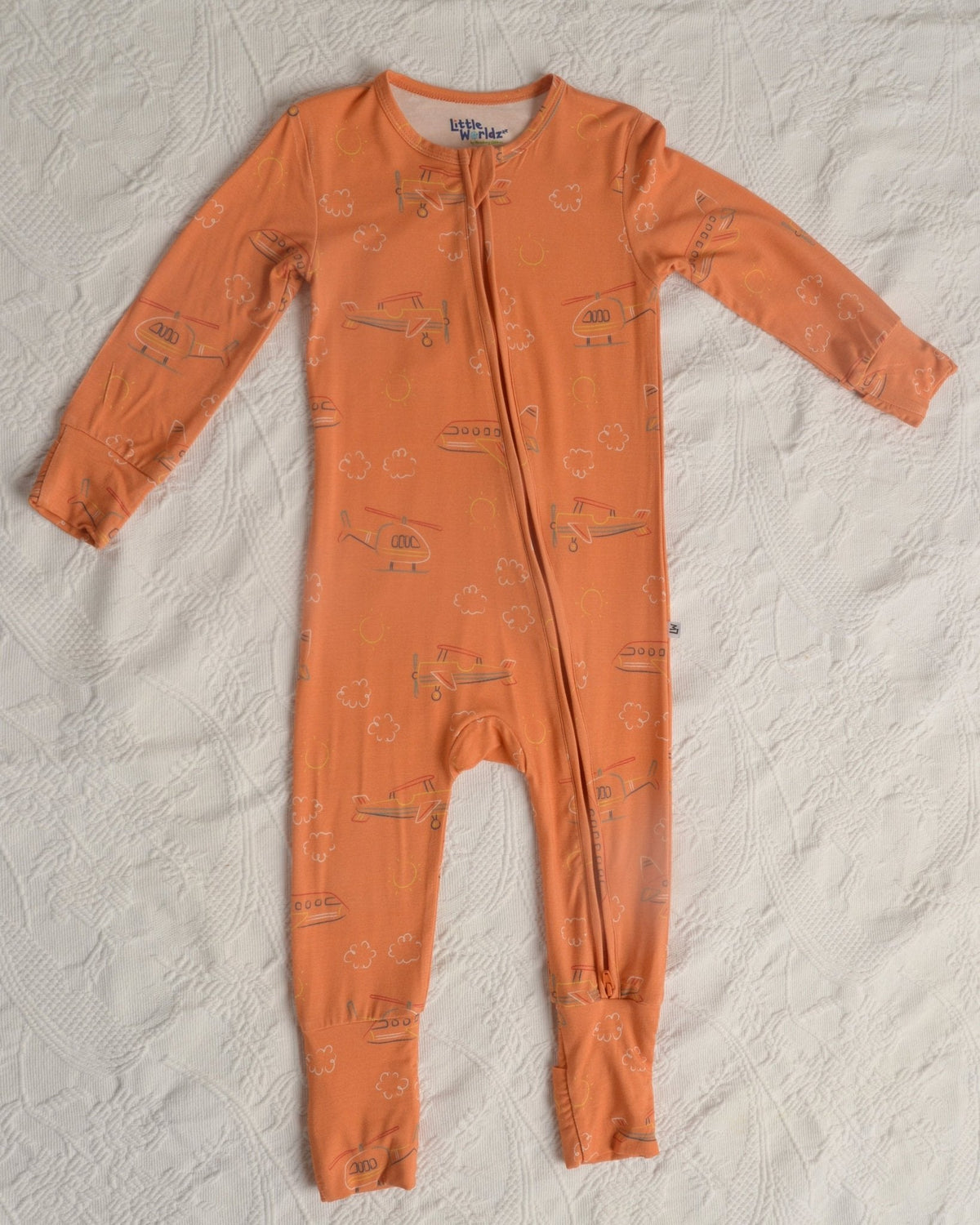 Helicopter Bamboo Toddler Pajamas, Transportation Pajamas, Toddler PJs