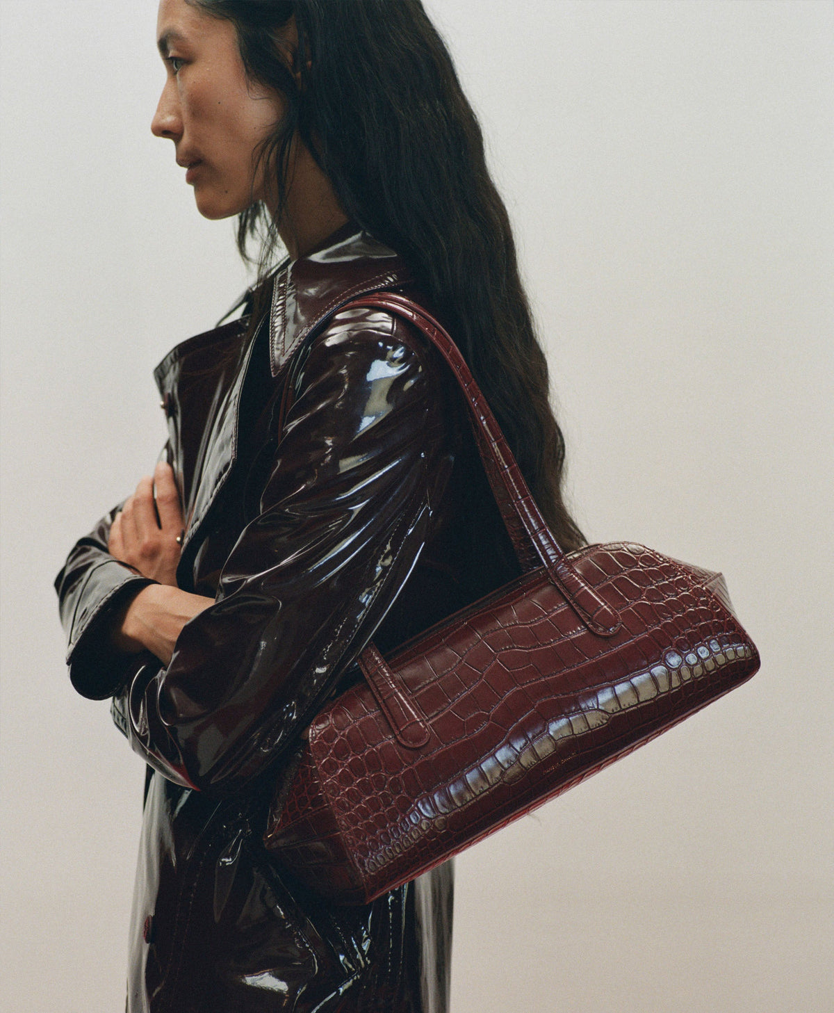 Helios - Oxblood Croc
