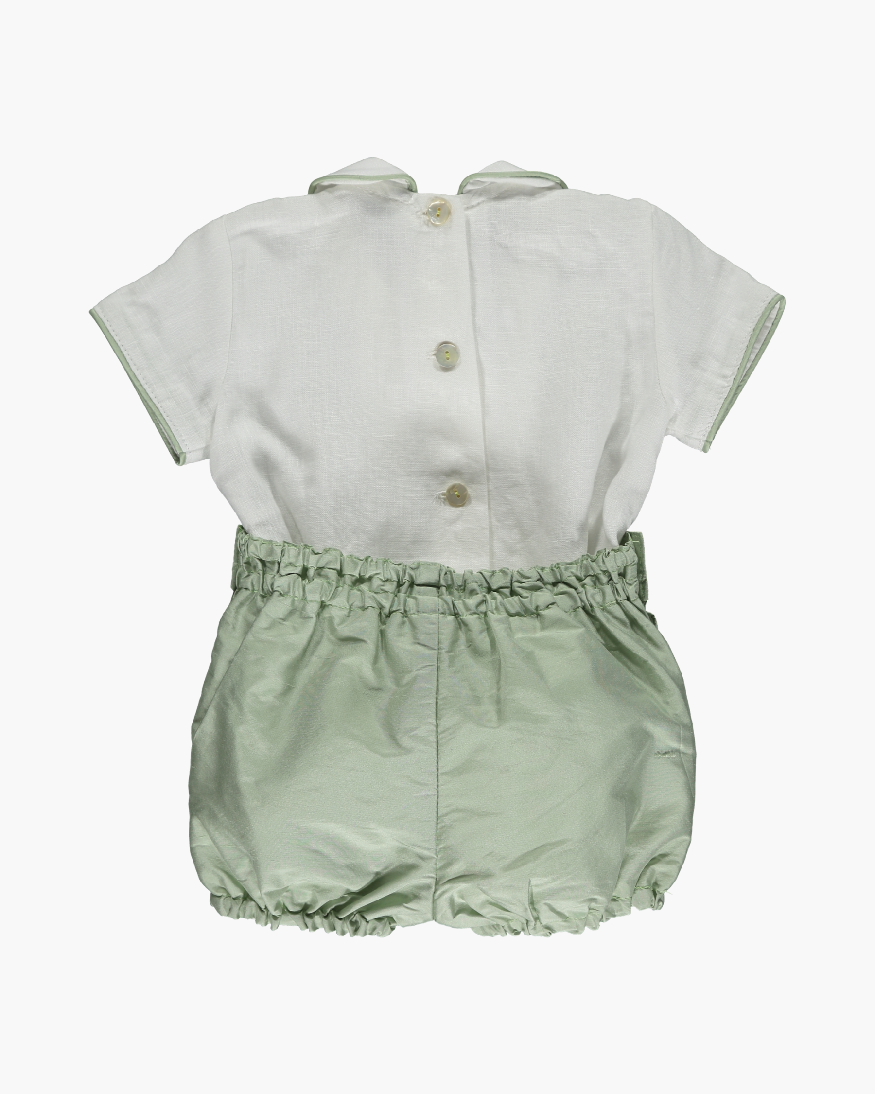 Mint silk baby boy ceremony set - Henry