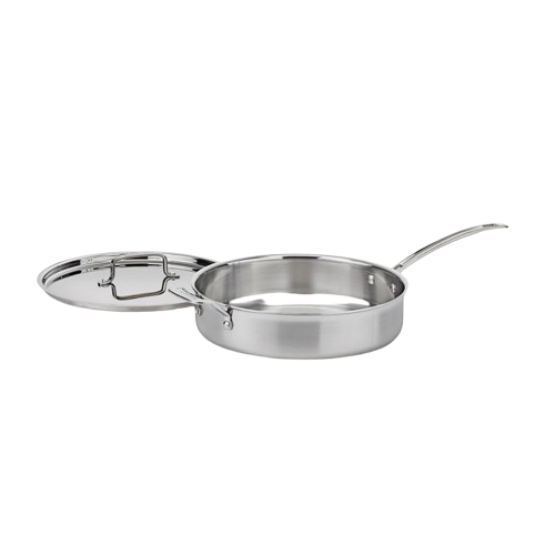 MultiClad Pro Triple Ply Stainless Cookware 5.5 Quart Sauté Pan in Stainless Steel