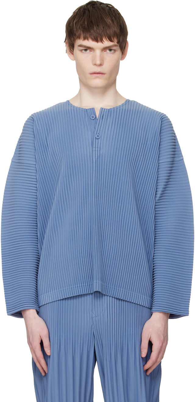 Blue Monthly Colors February Henley