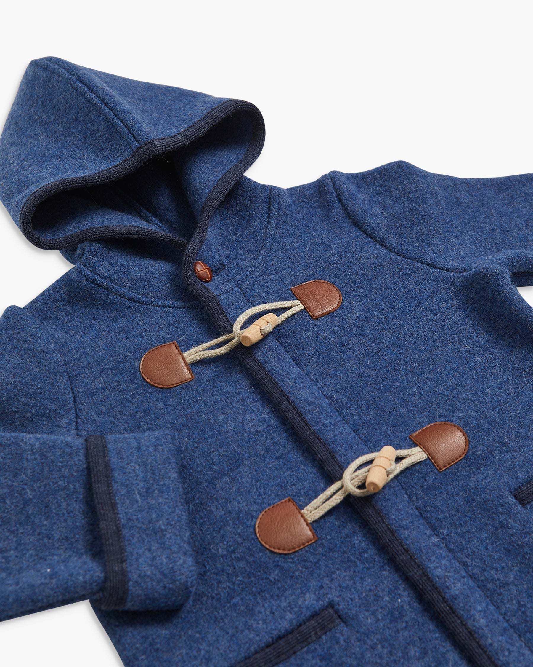 Boys or Girls Hooded Duffle Coat Blue