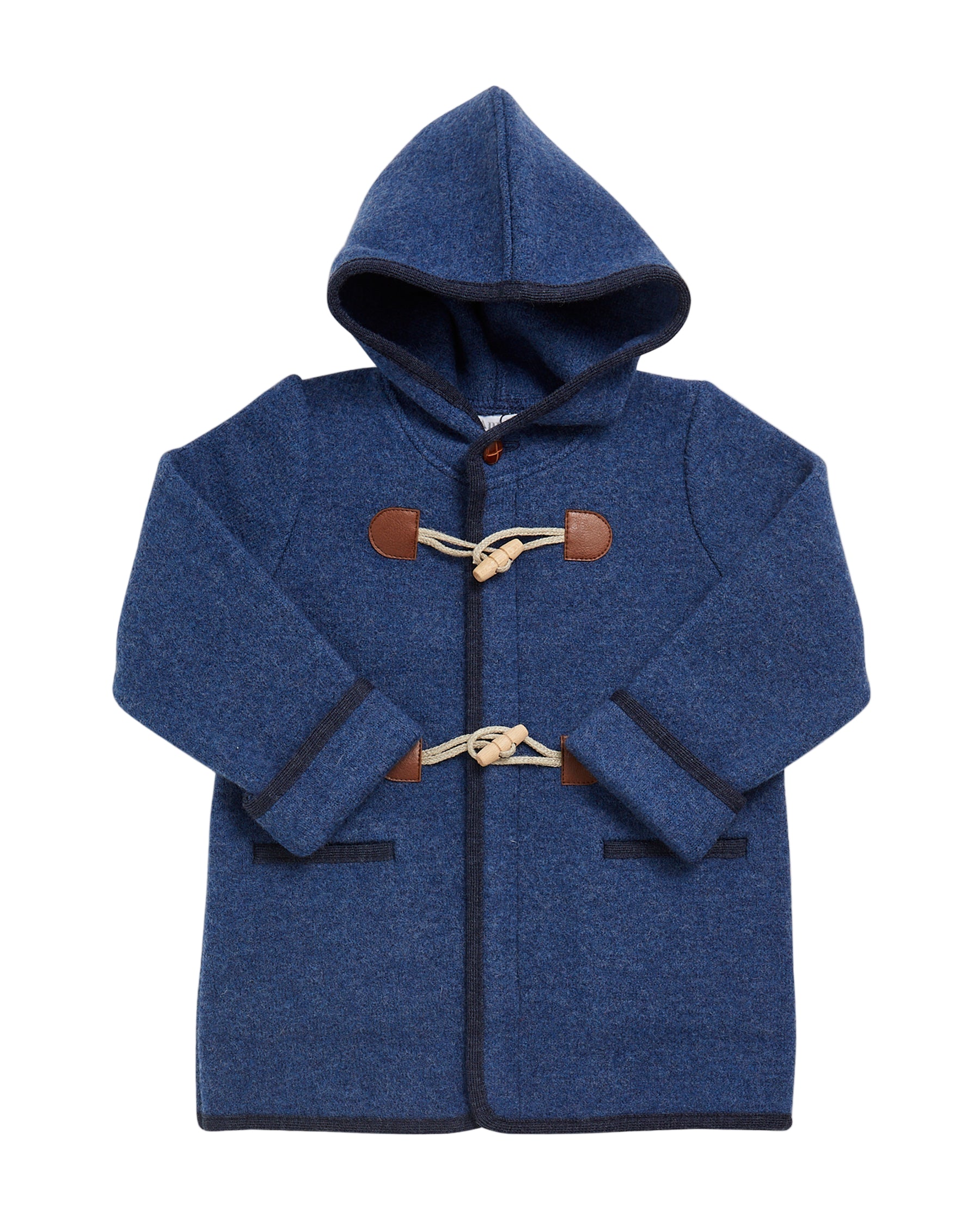 Boys or Girls Hooded Duffle Coat Blue